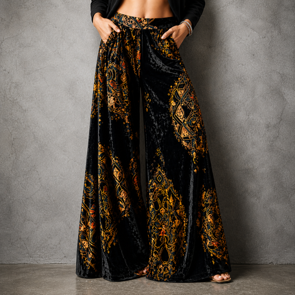 Lucy™ | Boho Wide-Leg Trousers