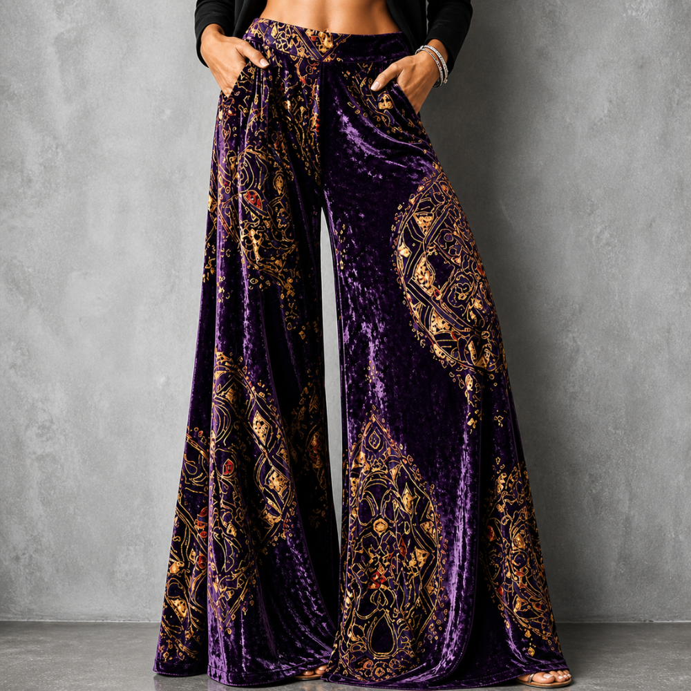 Lucy™ | Boho Wide-Leg Trousers