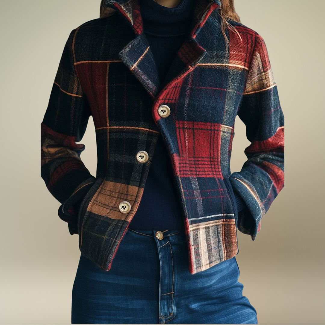 Natalie | Classsic Checkered Coat