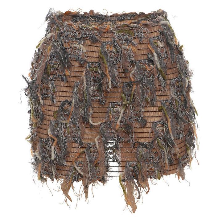 Maria™ | Fringe High-Waist Mini Skirt