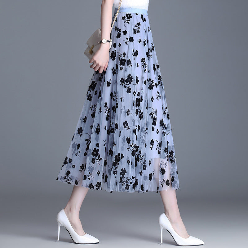 Adeline™ | Floral Midi Skirt
