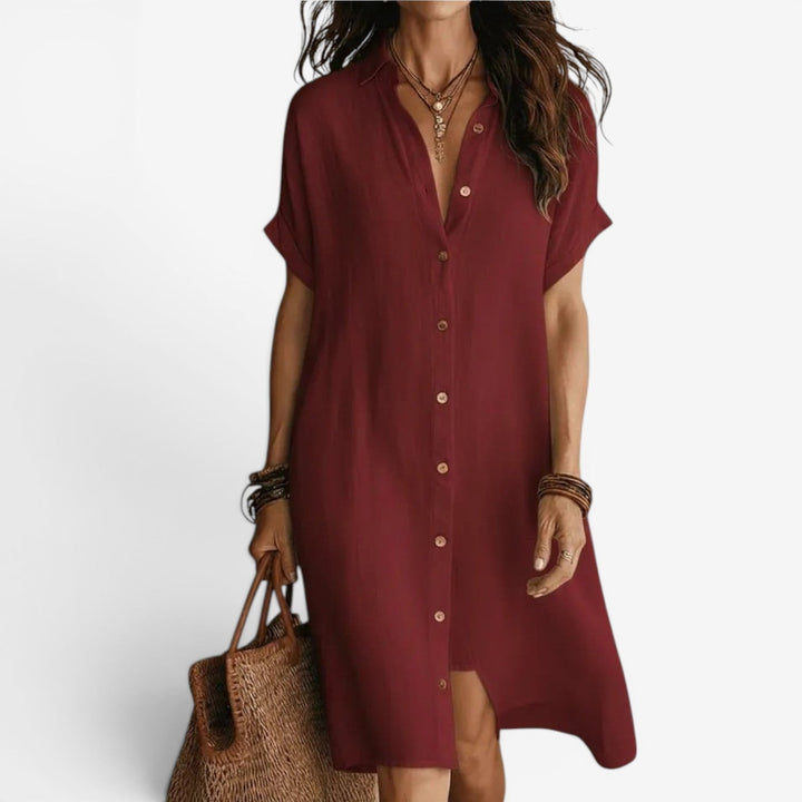 Jenny™ Linen Shirt Dress