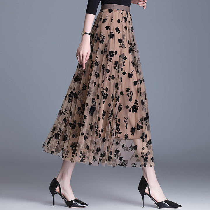 Adeline™ | Floral Midi Skirt