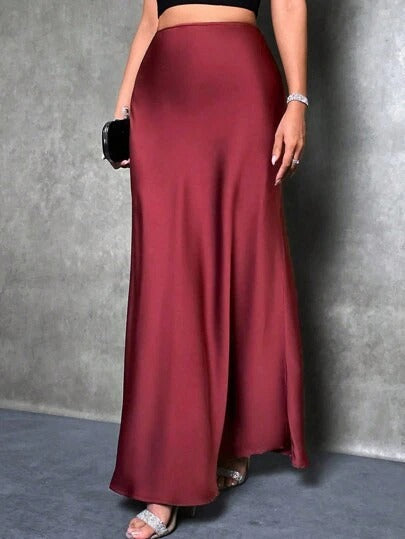 Fiona™ | Satin High-Waist Skirt