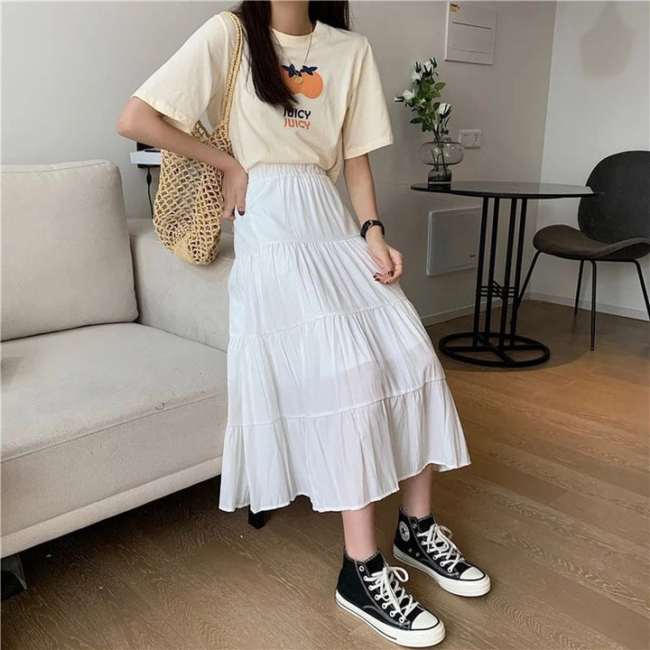 Carine™ | Flowy Midi Skirt