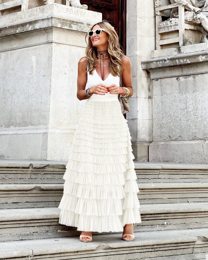 Joan™ | Layered Maxi Skirt
