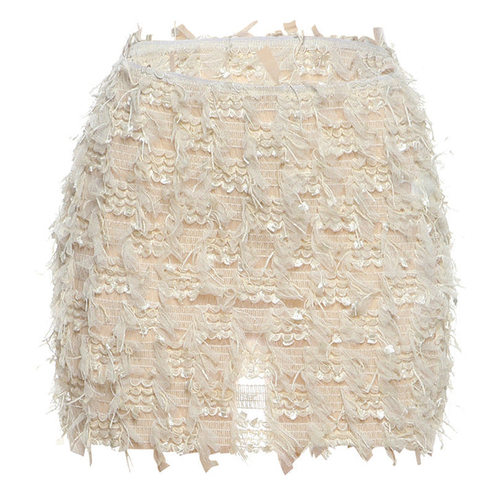 Maria™ | Fringe High-Waist Mini Skirt
