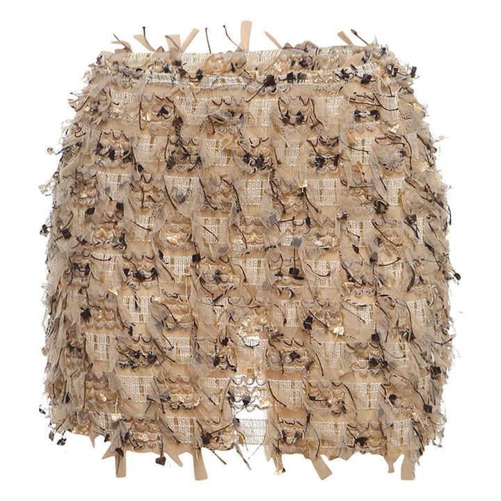 Maria™ | Fringe High-Waist Mini Skirt