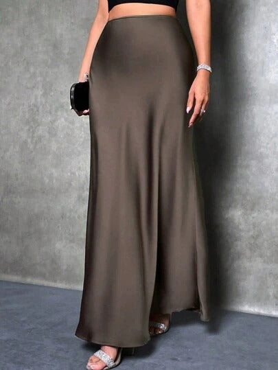Fiona™ | Satin High-Waist Skirt