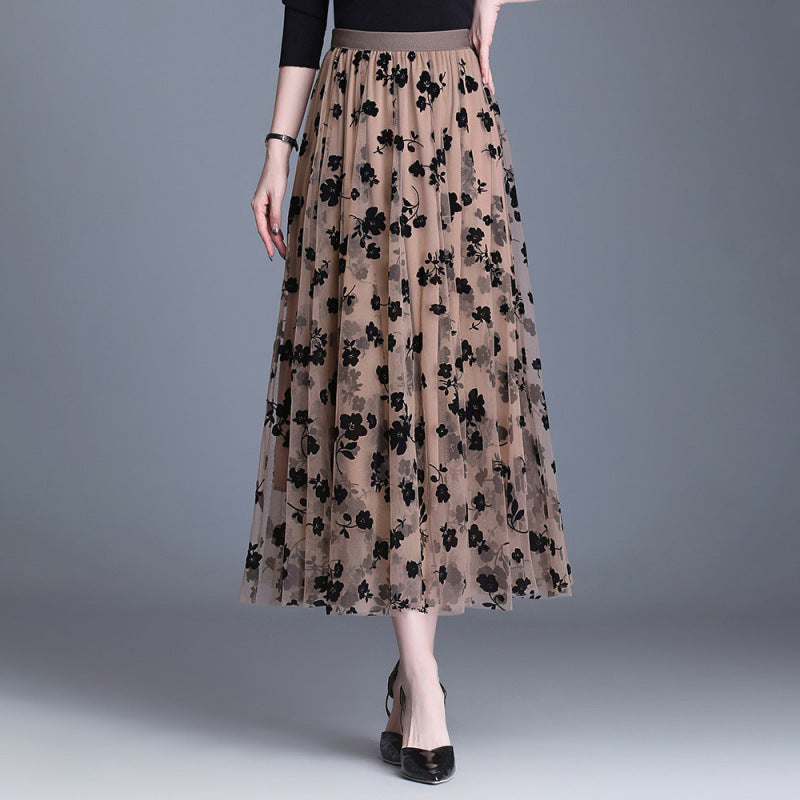 Adeline™ | Floral Midi Skirt