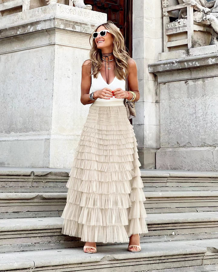 Joan™ | Layered Maxi Skirt