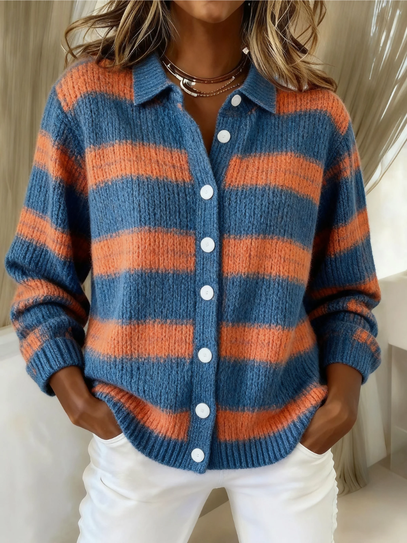 Livia™ | Striped Knitted Cardigan