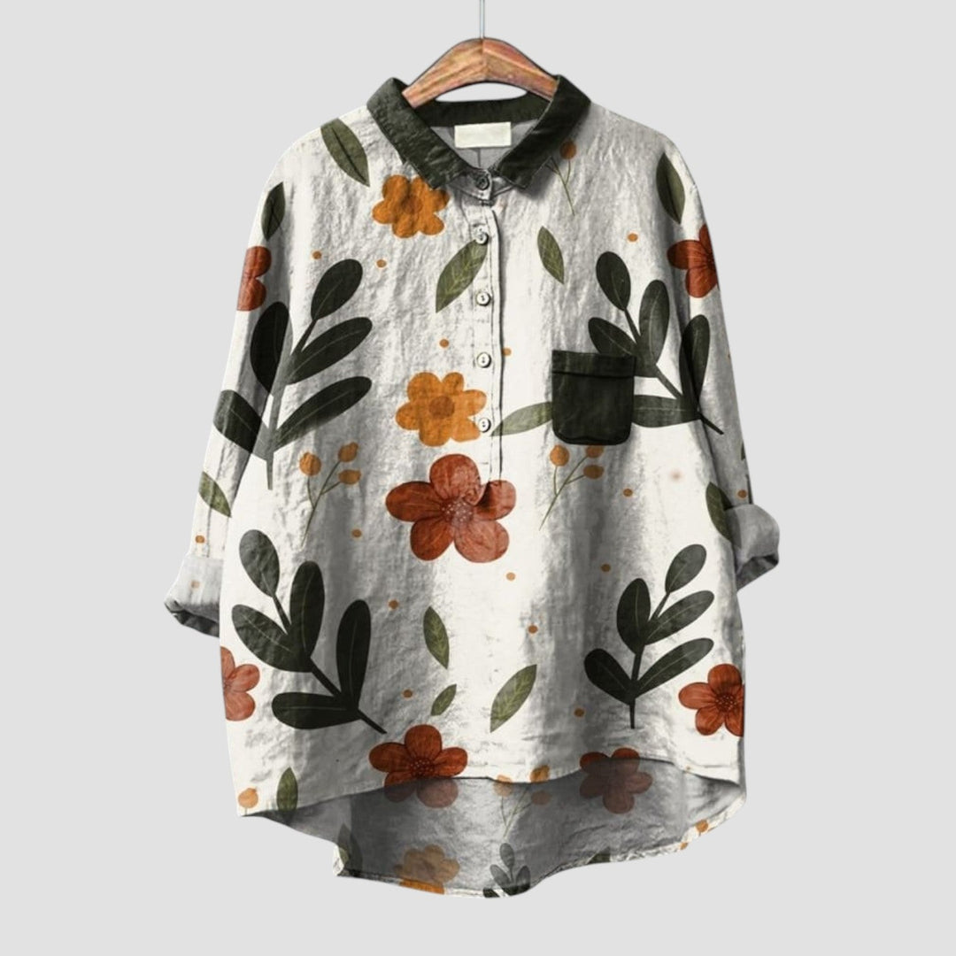 Norvella™ | 2025 – Vintage Bloom Blouse