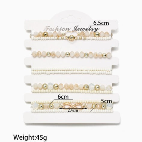 Ines™ | Pearl Stacking Bracelet Set of 10