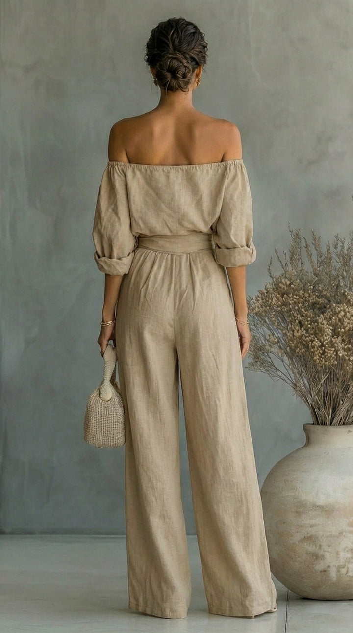 Liliána | Linen-Effect Two-Piece Set