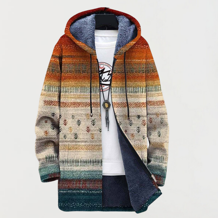 Rhona™ | Striped Autumn Coat