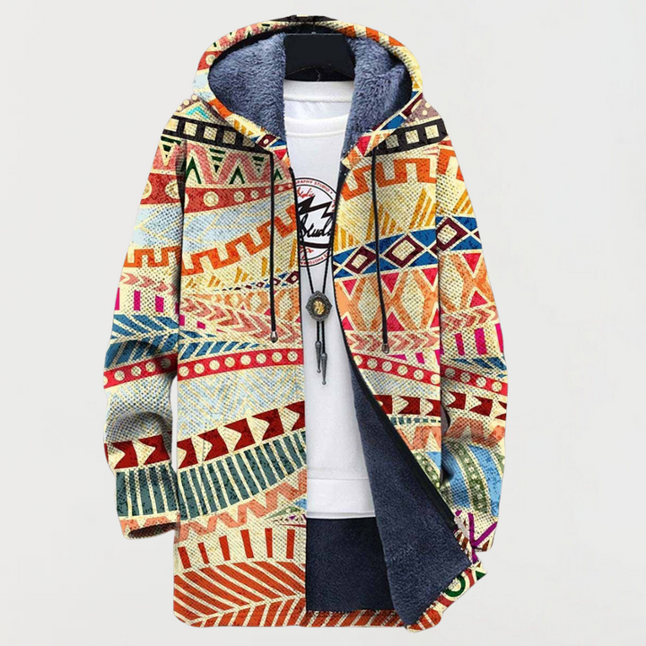 Charlie™ | Ethnic Print Fusion Coat