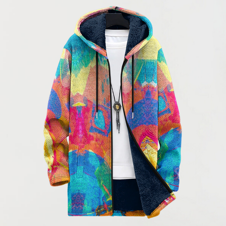 Emery™ | Colourful Art Print Hooded Jumper