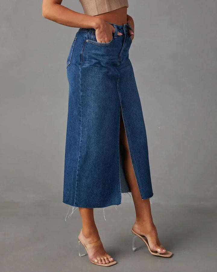 Denise™ | High-Waist Denim Skirt