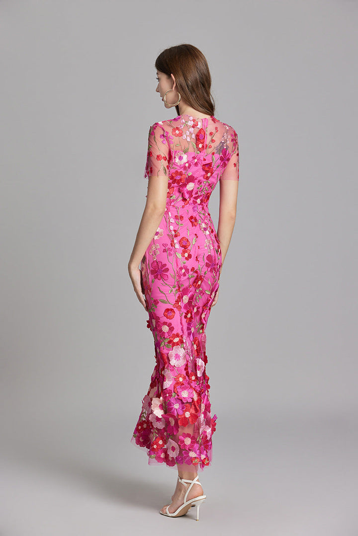 Solara - Floral Finesse Dress