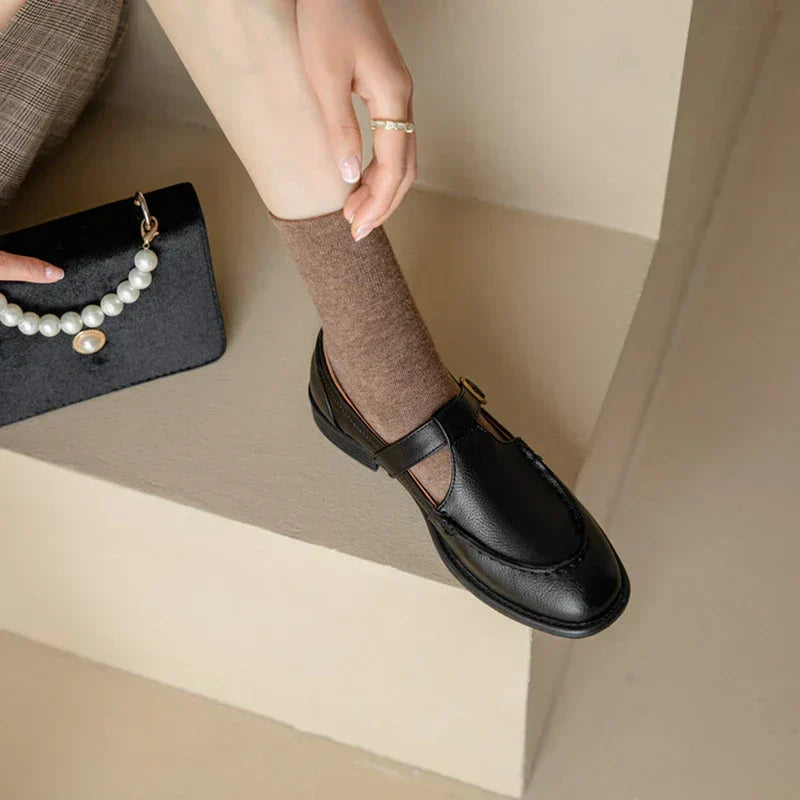 Nancy™ | Retro-Inspired Leather Shoes