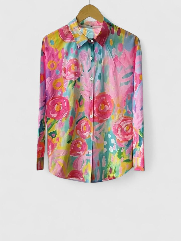 Anica - Artistic Blouse with Buttons