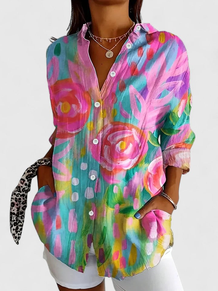 Anica - Artistic Blouse with Buttons