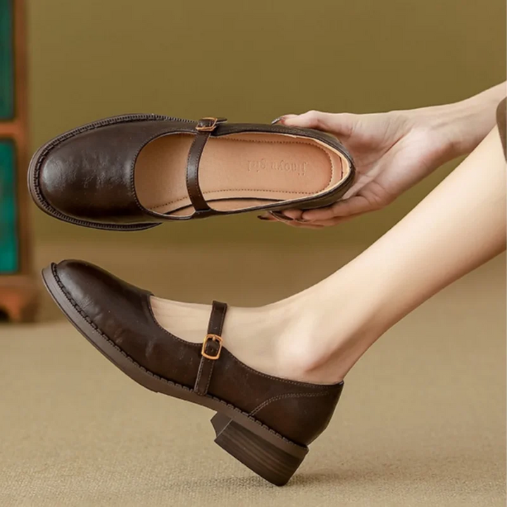 Dorvanna™ | Soft Leather Mary Janes