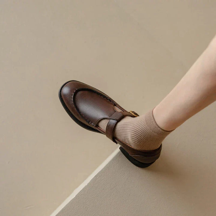 Nancy™ | Retro-Inspired Leather Shoes