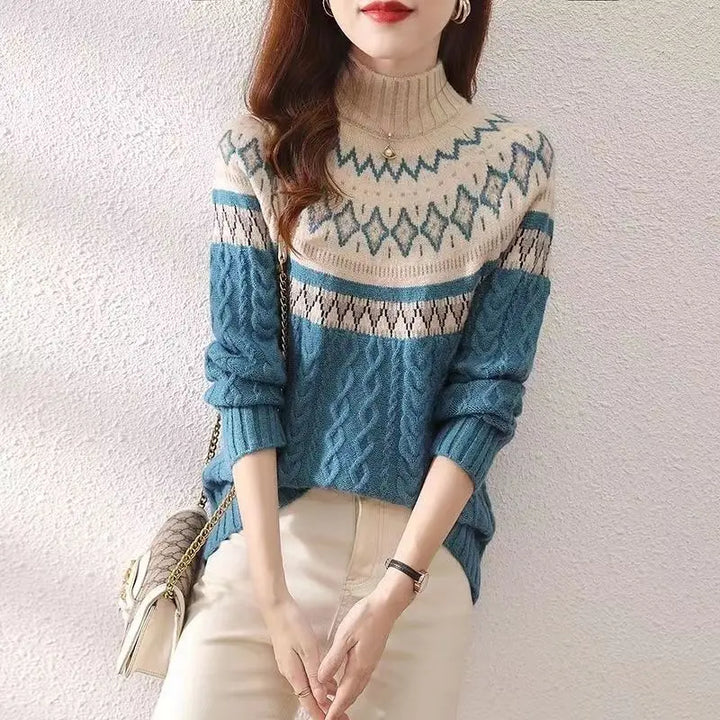 Aurelie Scandinavian Turtleneck Jumper