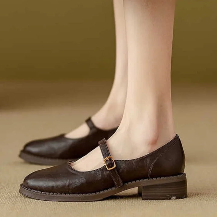 Dorvanna™ | Soft Leather Mary Janes