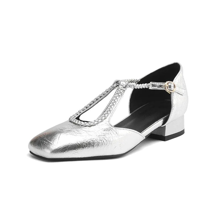 Estelle™ | Retro Leather Flats