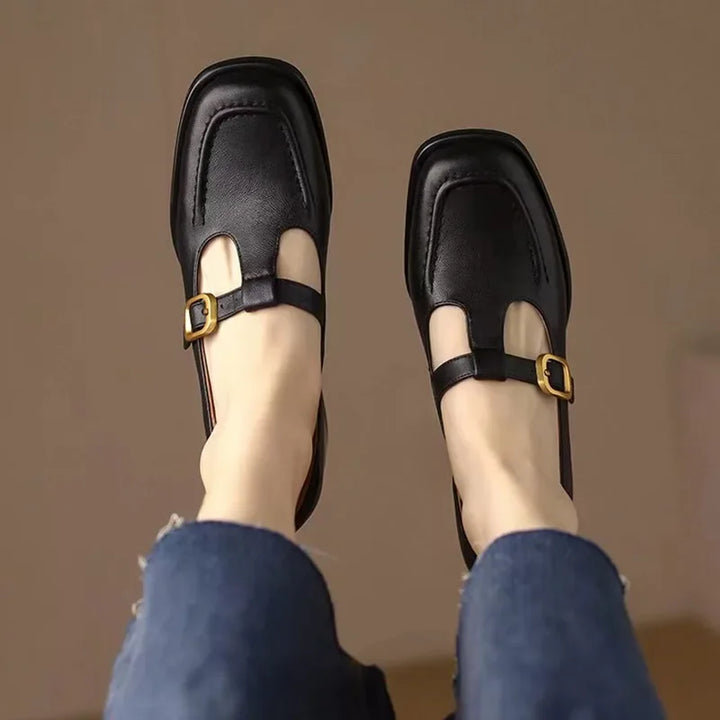 Selvana™ | Elegant T-Strap Shoes