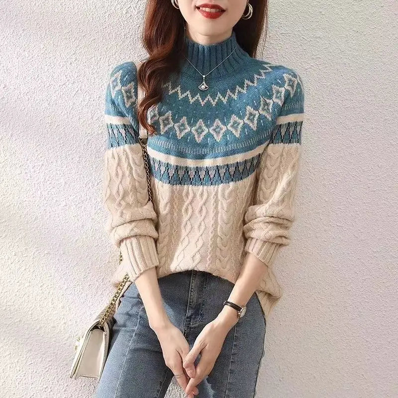 Aurelie Scandinavian Turtleneck Jumper