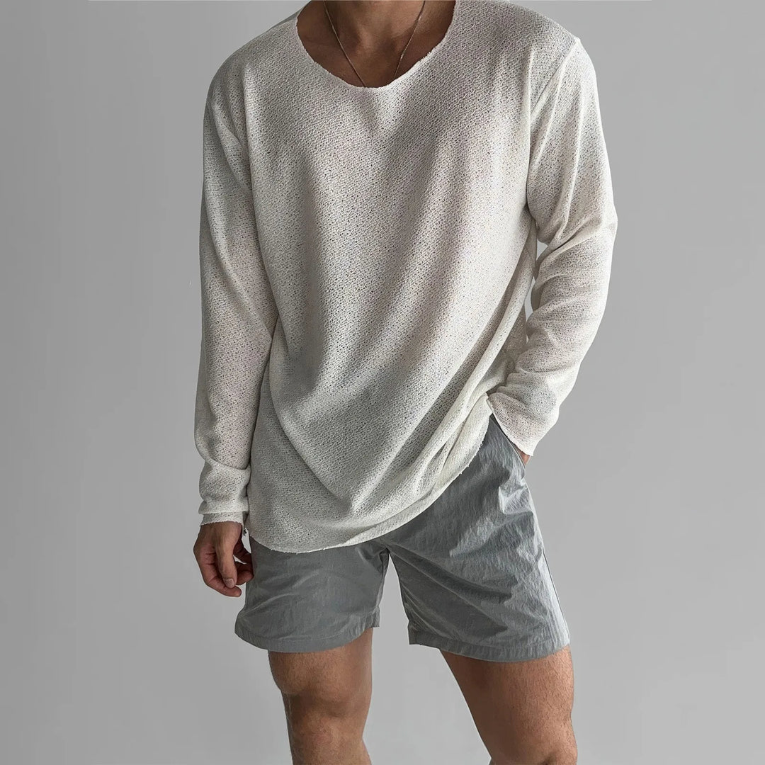 CloudComfort Hollow Knit T-Shirt