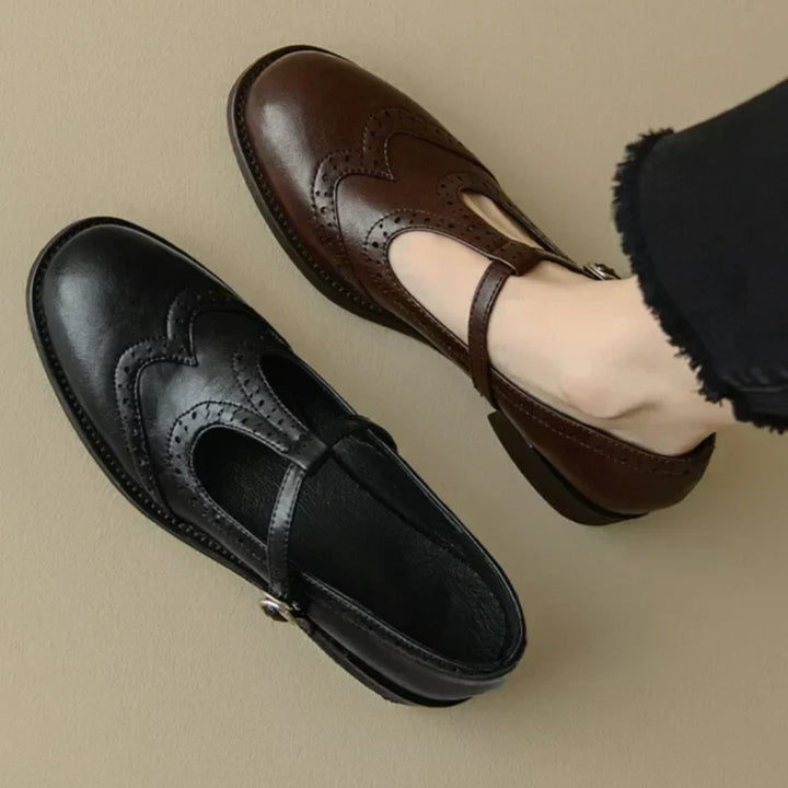 Miana™ | Polished T-Strap Mary Janes