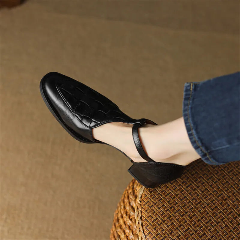 Celeste™ | Vintage Strap Heels