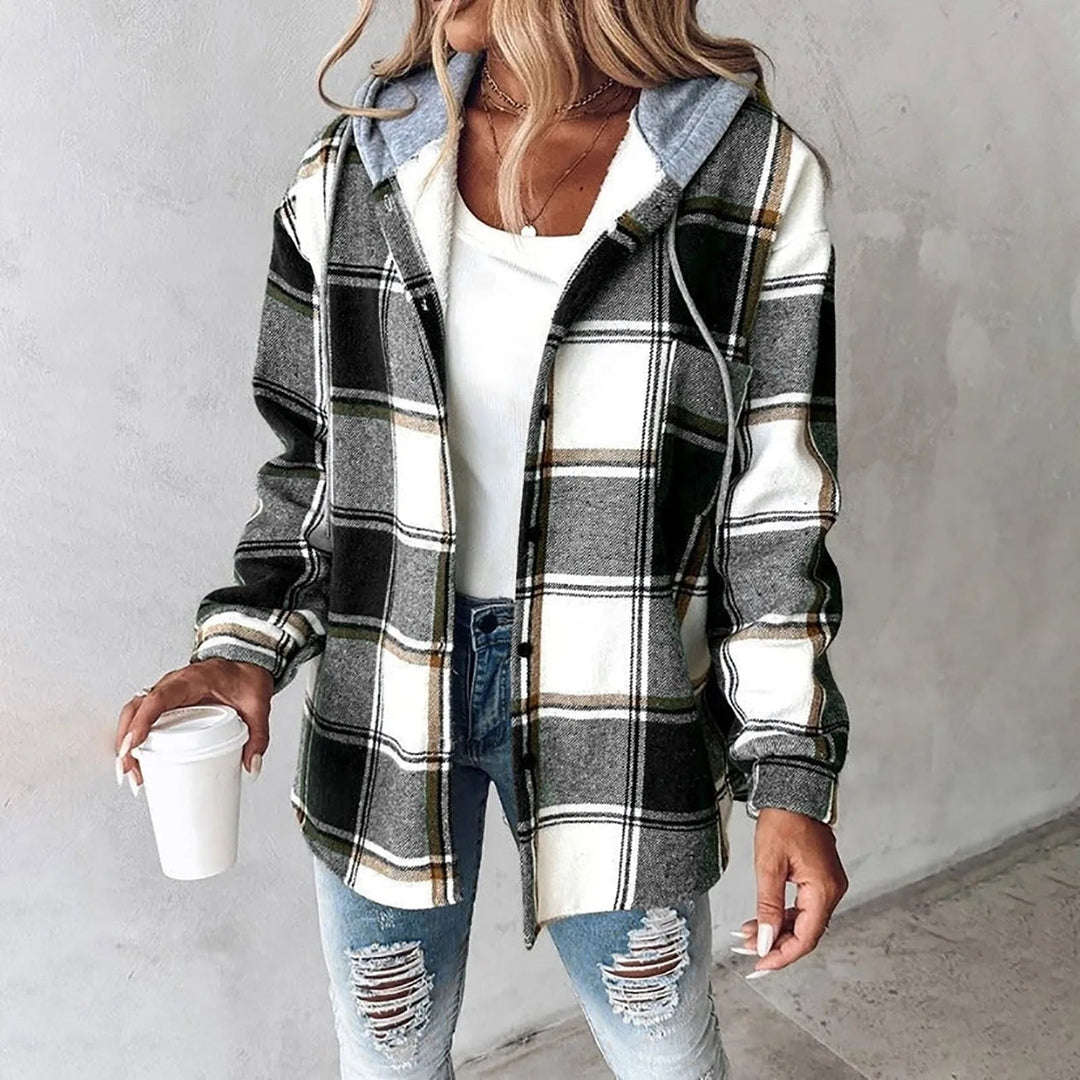 Martina | Elegant Checked Coat