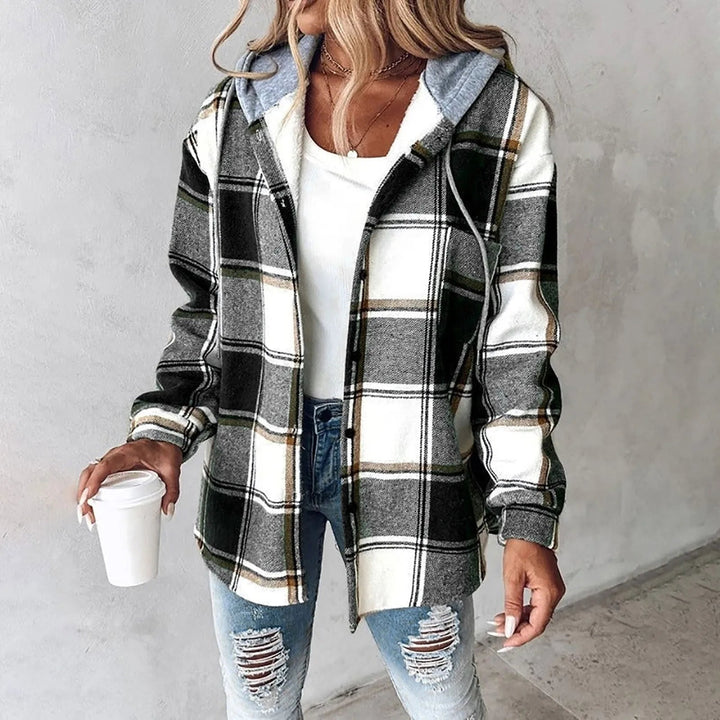 Martina | Elegant Checked Coat