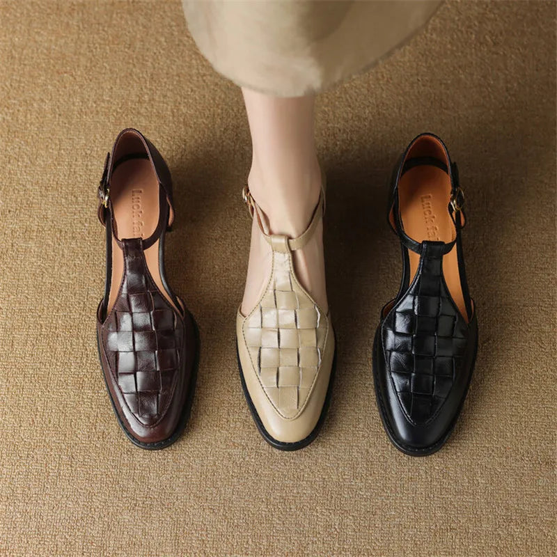 Celeste™ | Vintage Strap Heels