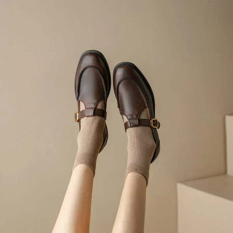 Nancy™ | Retro-Inspired Leather Shoes