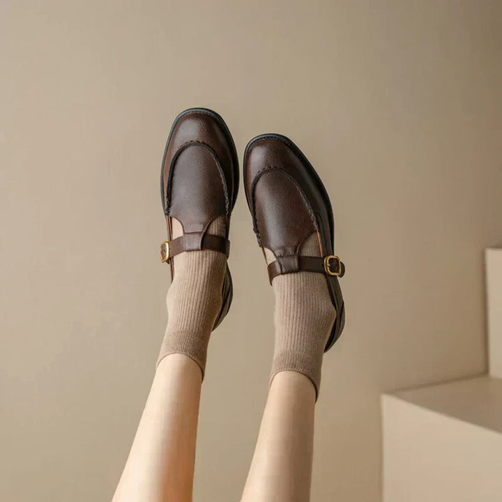 Nancy™ | Retro-Inspired Leather Shoes