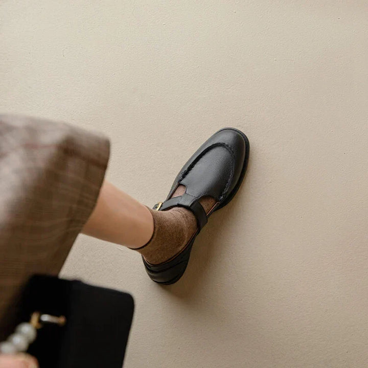Nancy™ | Retro-Inspired Leather Shoes
