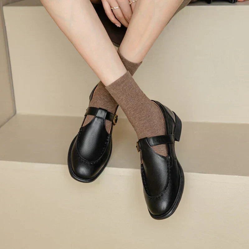 Nancy™ | Retro-Inspired Leather Shoes