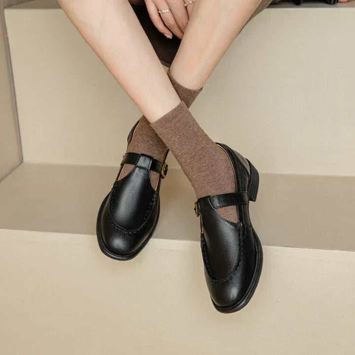 Nancy™ | Retro-Inspired Leather Shoes