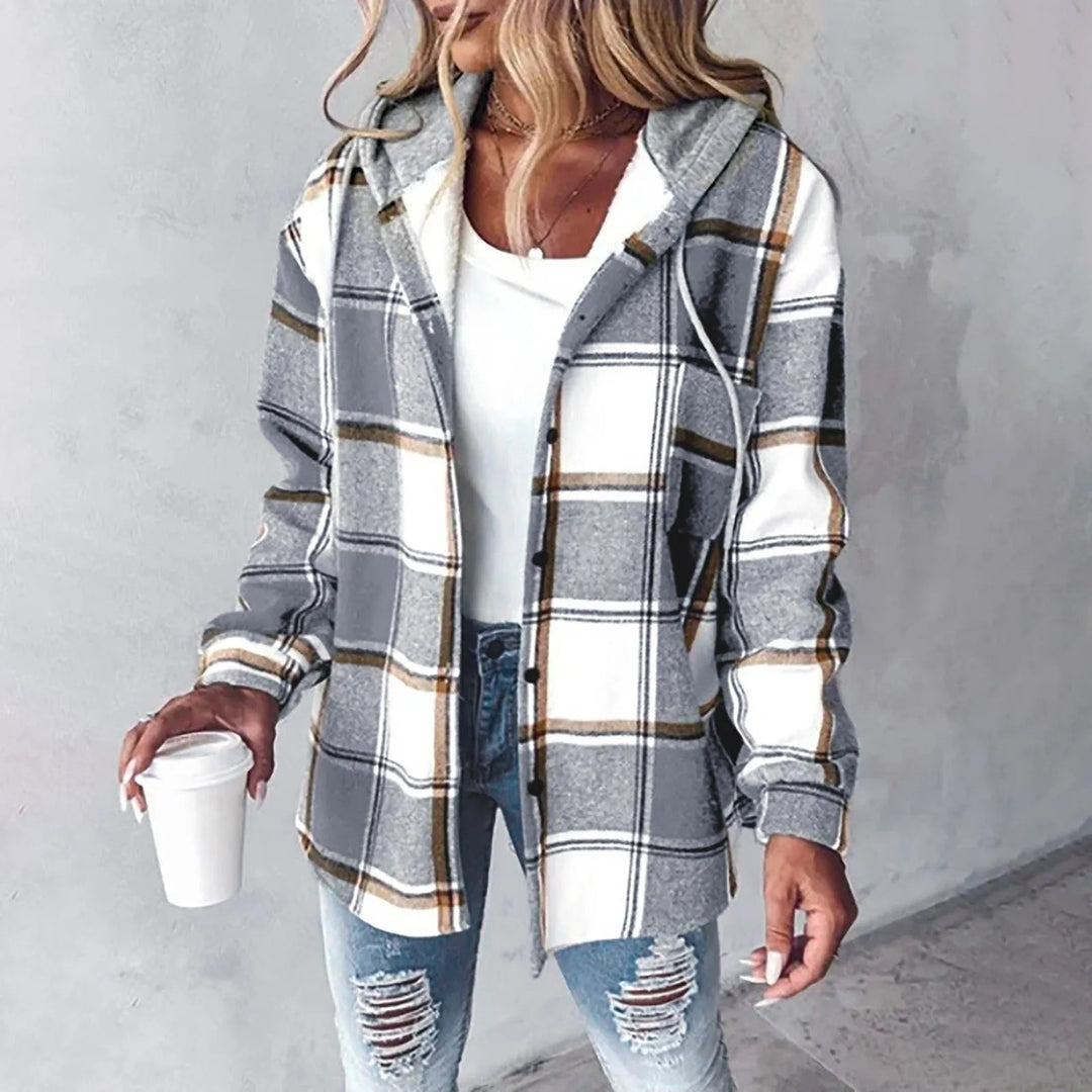 Martina | Elegant Checked Coat