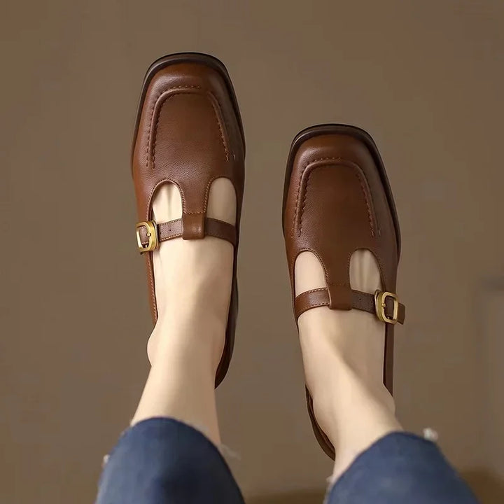 Selvana™ | Elegant T-Strap Shoes