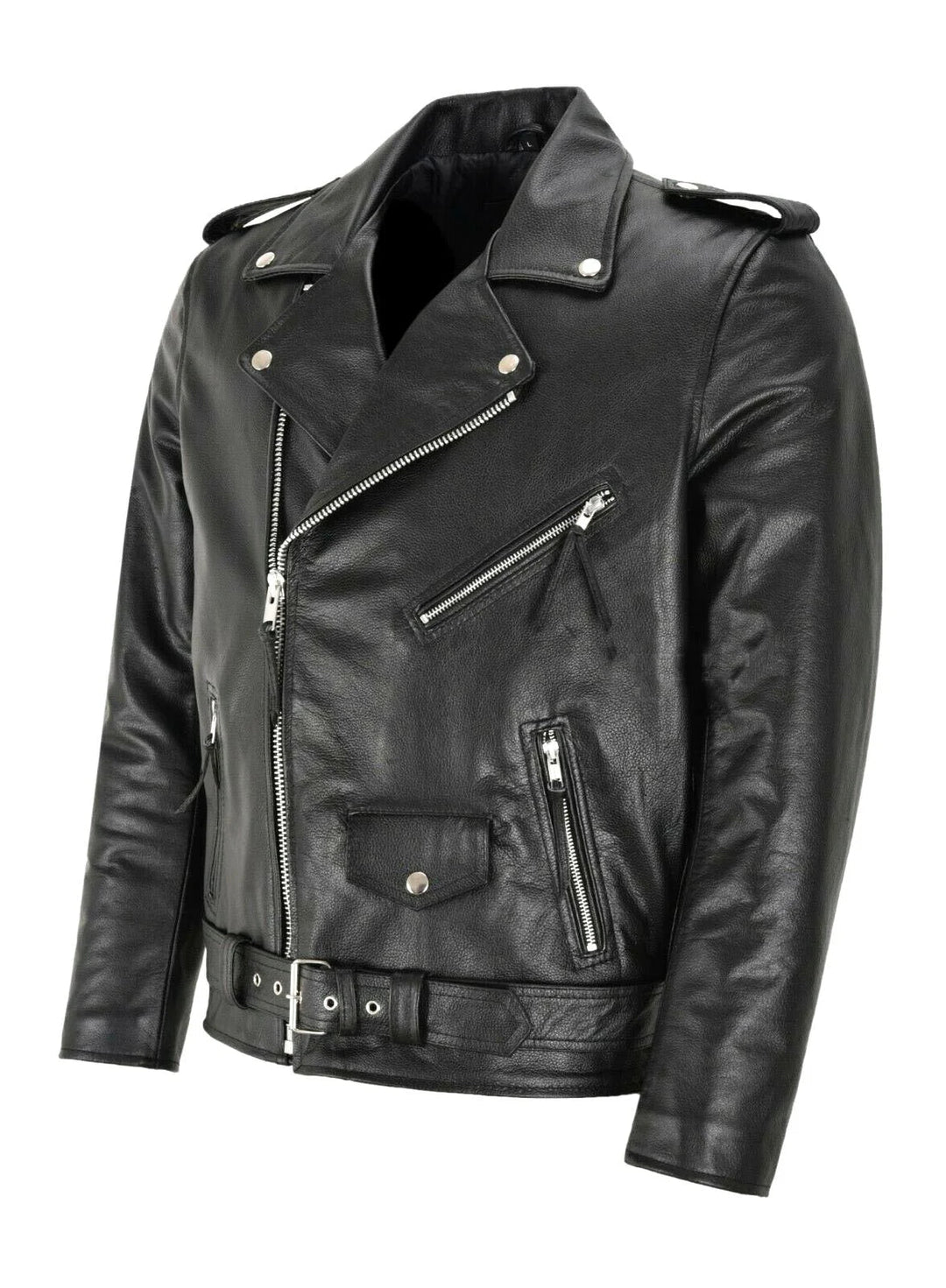 Enzo™ | Classic Leather Jacket