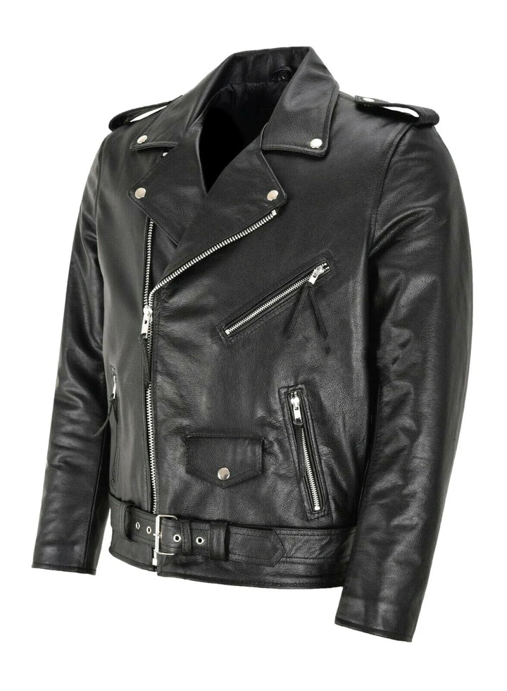 Enzo™ | Classic Leather Jacket