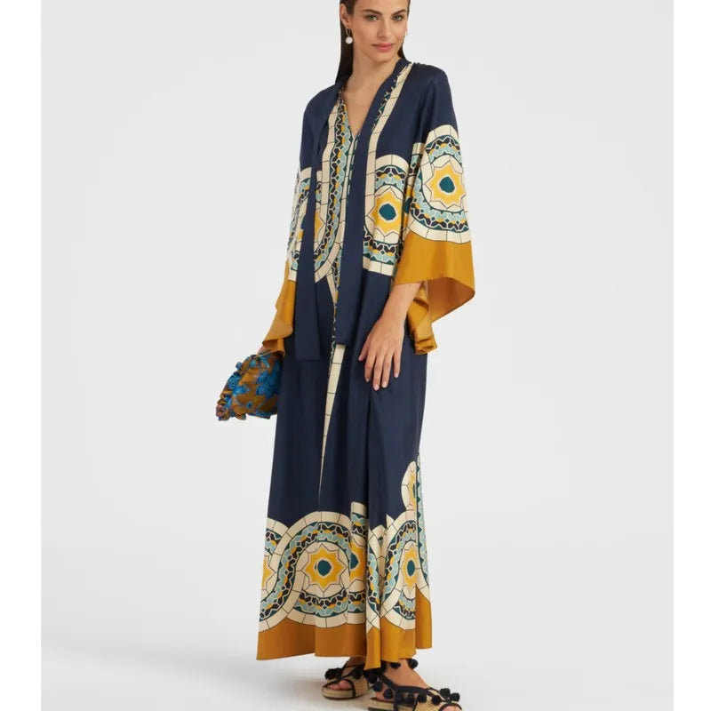 Sculpted Elegance™ Floral Maxi Dress